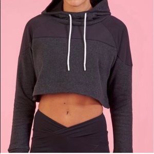 Gym shark cropped hoodie